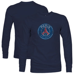 Paris Saint-Germain 1863FC Color Badge Long Sleeve T-Shirt on sale - Navy 
