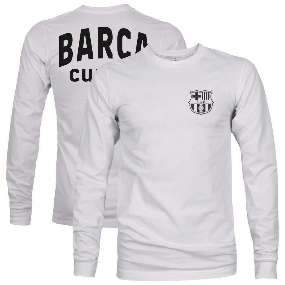 Barcelona 1863FC  Back Team Arch Long Sleeve T-Shirt on sale - Gray 