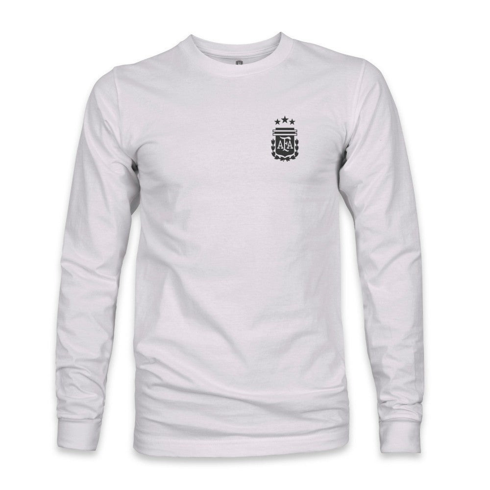 Argentina National Team 1863FC  Back Team Arch Long Sleeve T-Shirt for sale - Gray 