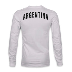 Argentina National Team 1863FC  Back Team Arch Long Sleeve T-Shirt for sale - Gray 