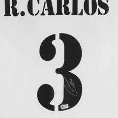 Roberto Carlos Real Madrid Autographed 2024-25 White Home Jersey Discount - BAS 