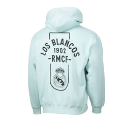 Real Madrid Sport Design Sweden Streetwear Relaxed Pullover Hoodie Discount - Light Blue 