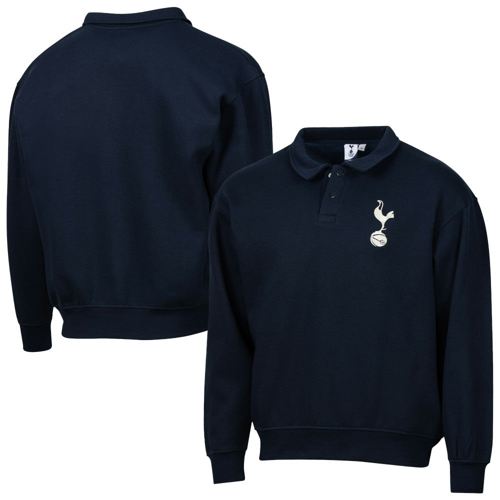 Tottenham Hotspur Sport Design Sweden Retro Relaxed Fleece Sweatshirt Sale - Navy 