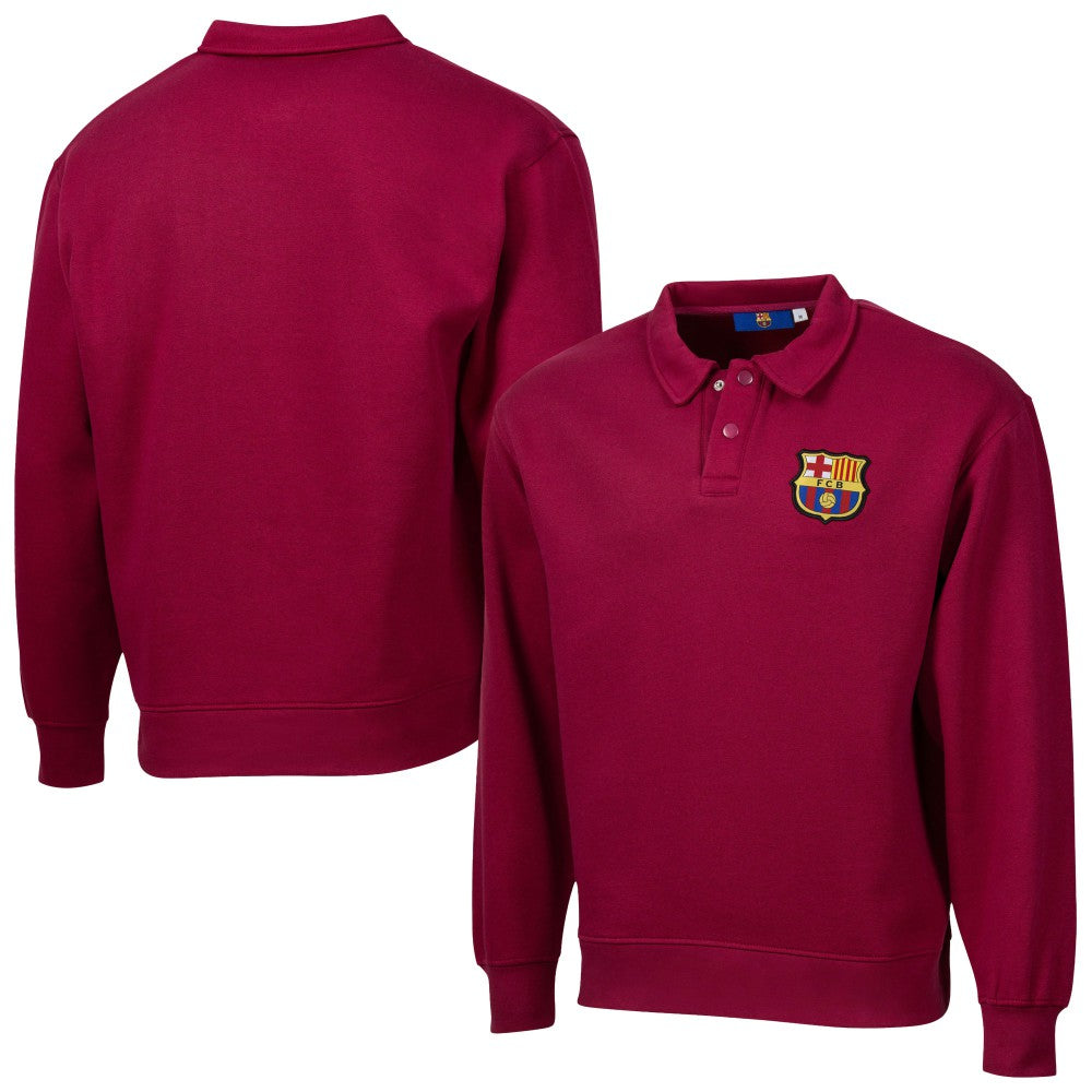 Barcelona Sport Design Sweden Retro Relaxed Fleece Sweatshirt on sale - Red 
