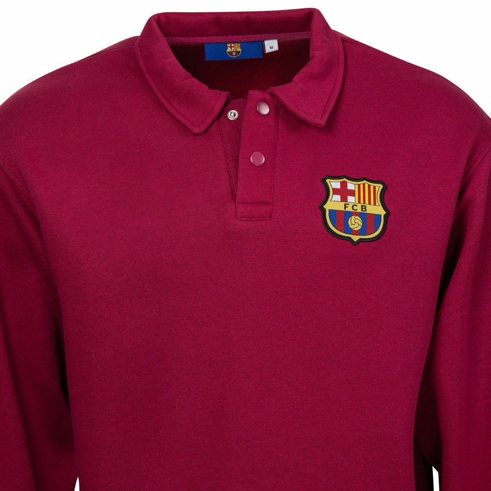 Barcelona Sport Design Sweden Retro Relaxed Fleece Sweatshirt on sale - Red 
