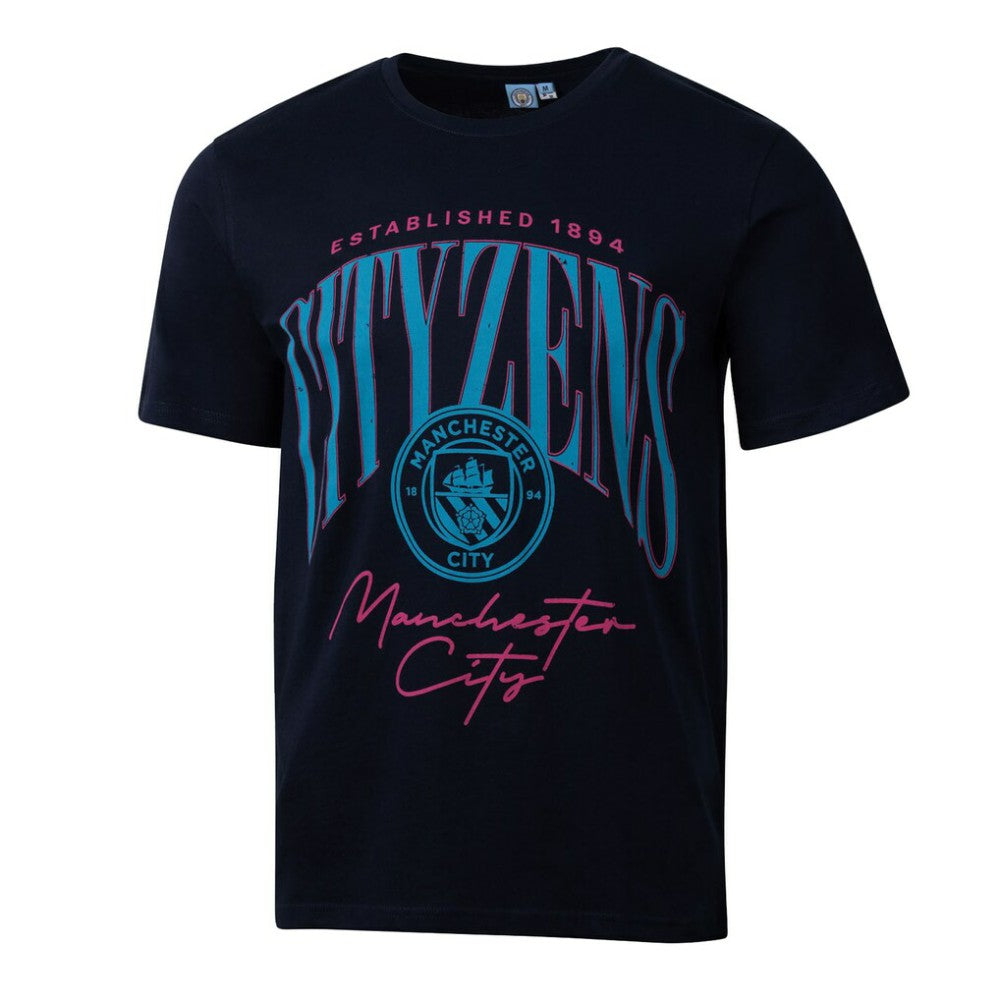 Manchester City Sport Design Sweden Hometown Hero Graphic T-Shirt Discount - Navy 