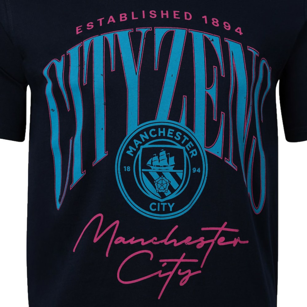Manchester City Sport Design Sweden Hometown Hero Graphic T-Shirt Discount - Navy 