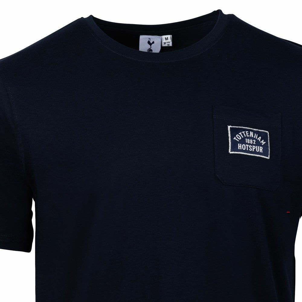 Tottenham Hotspur Sport Design Sweden Relaxed Post Match Pocket T-Shirt Sale - Navy 