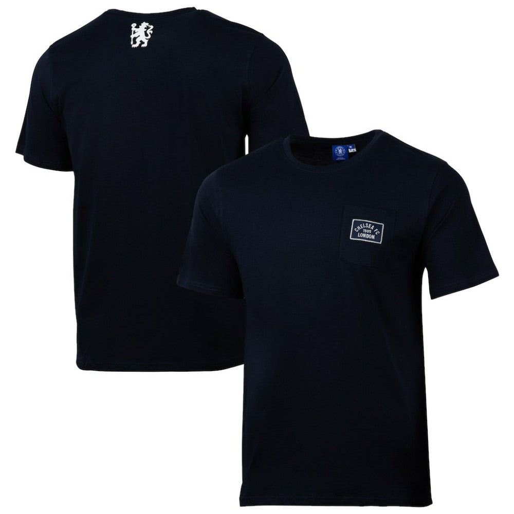 Chelsea Sport Design Sweden Relaxed Post Match Pocket T-Shirt on sale - Navy 