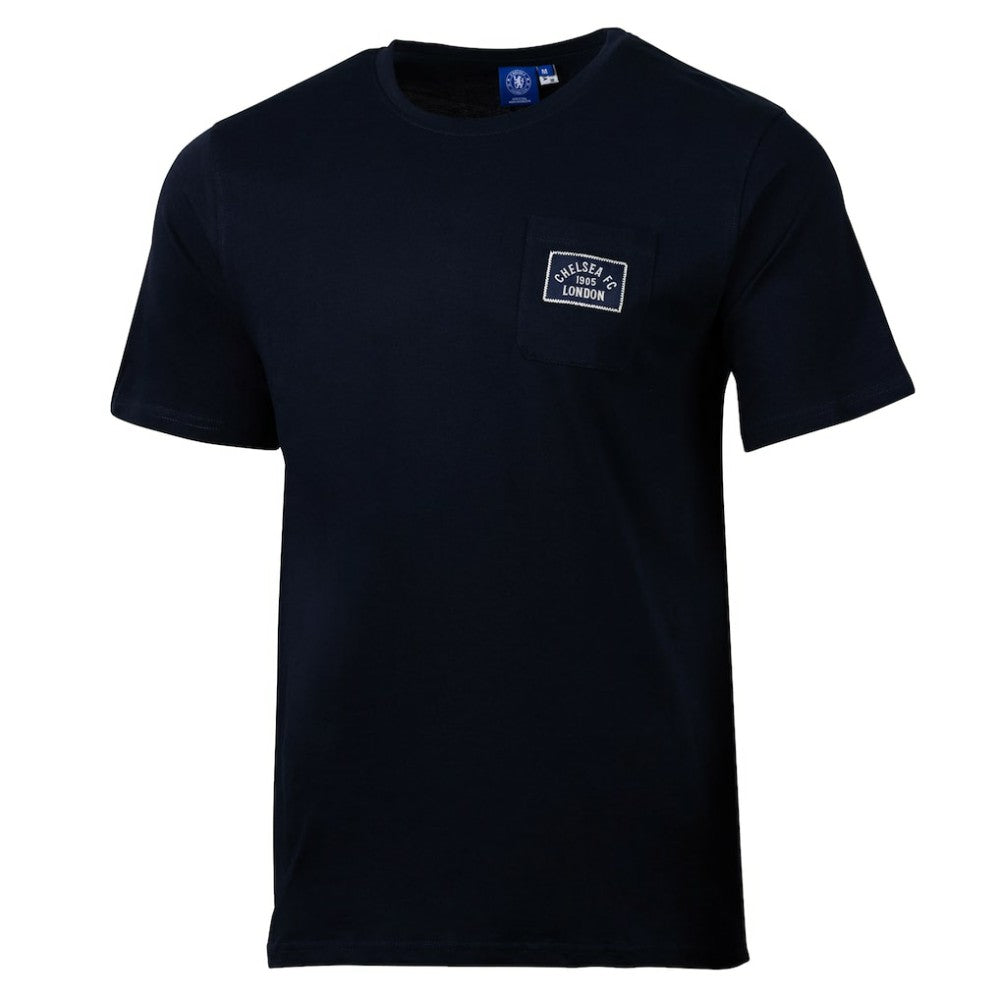 Chelsea Sport Design Sweden Relaxed Post Match Pocket T-Shirt on sale - Navy 