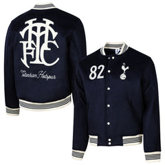 Tottenham Hotspur Sport Design Sweden Free Kick Wool Varsity Jacket Sale - Navy 