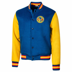 Club America Sport Design Sweden Free Kick Wool Varsity Jacket Discount - Royal 
