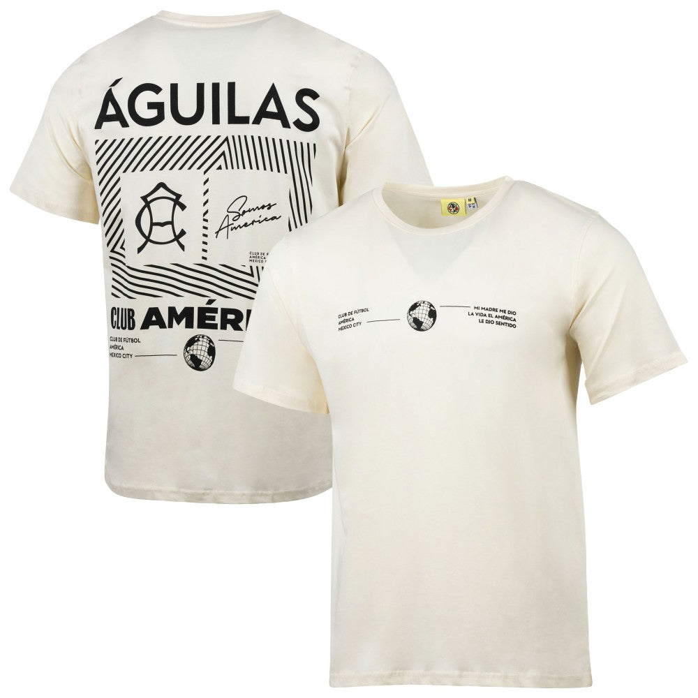 Club America Sport Design Sweden Everyday Relaxed T-Shirt Discount - Cream 