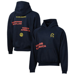 Club America Sport Design Sweden Overtime Oversized Raglan Hoodie Discount - Navy 