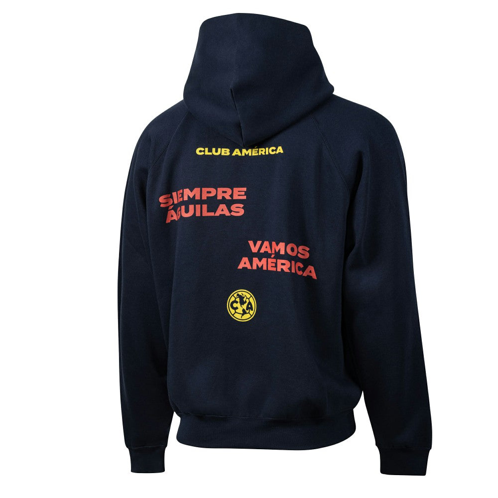 Club America Sport Design Sweden Overtime Oversized Raglan Hoodie Discount - Navy 