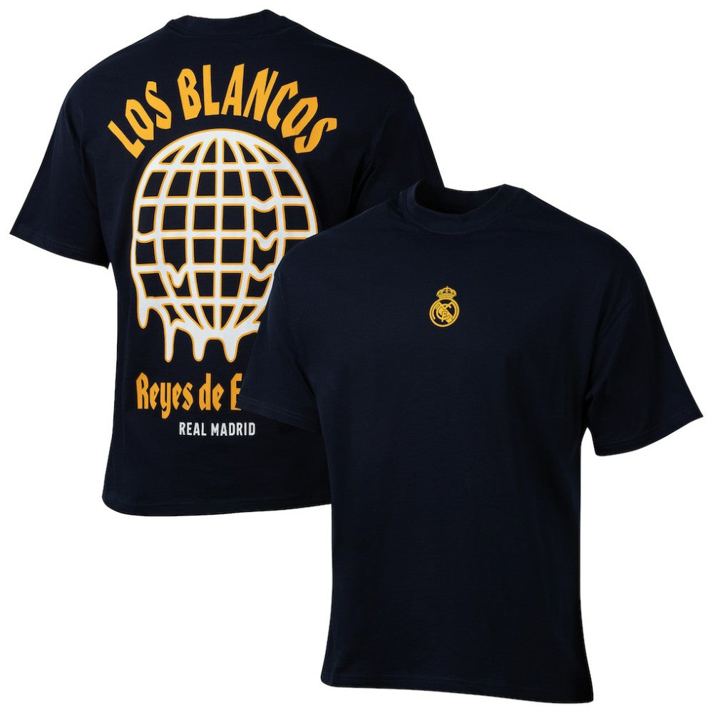 Real Madrid Sport Design Sweden Youth Game Day Graphic T-Shirt Discount - Navy 