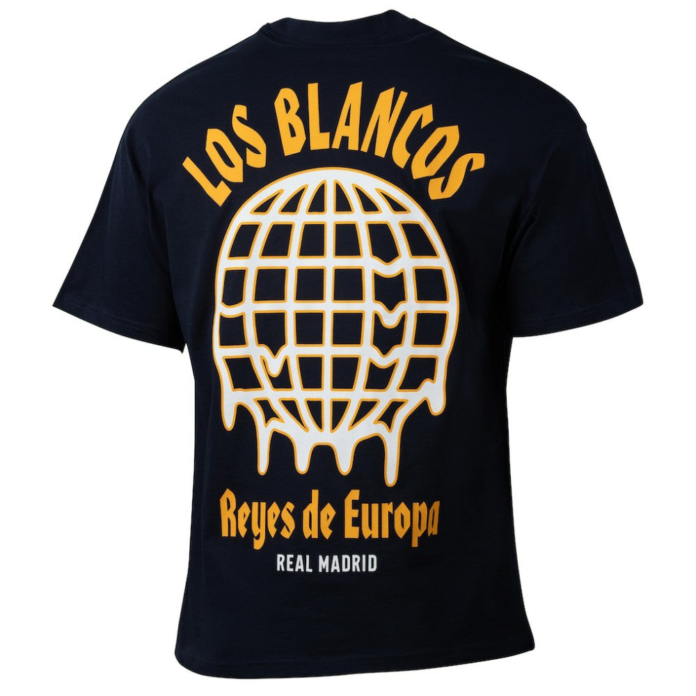 Real Madrid Sport Design Sweden Youth Game Day Graphic T-Shirt Discount - Navy 