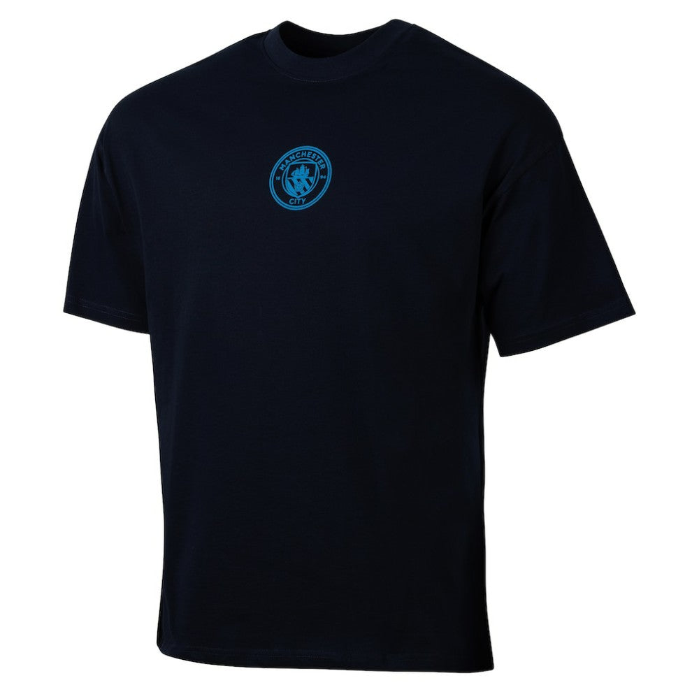 Manchester City Sport Design Sweden Youth Game Day Graphic T-Shirt Discount - Navy 