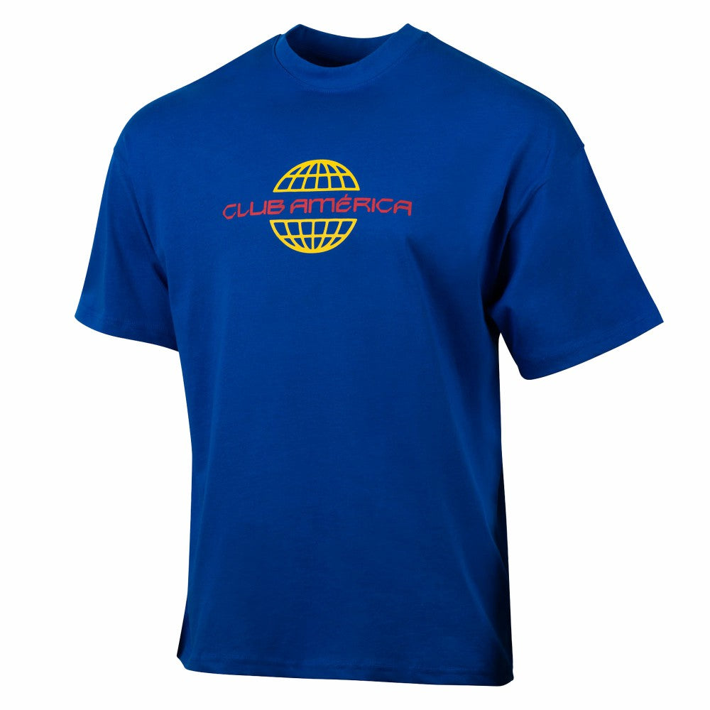 Club America Sport Design Sweden Worldwide Oversized T-Shirt Discount - Royal 