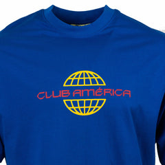 Club America Sport Design Sweden Worldwide Oversized T-Shirt Discount - Royal 