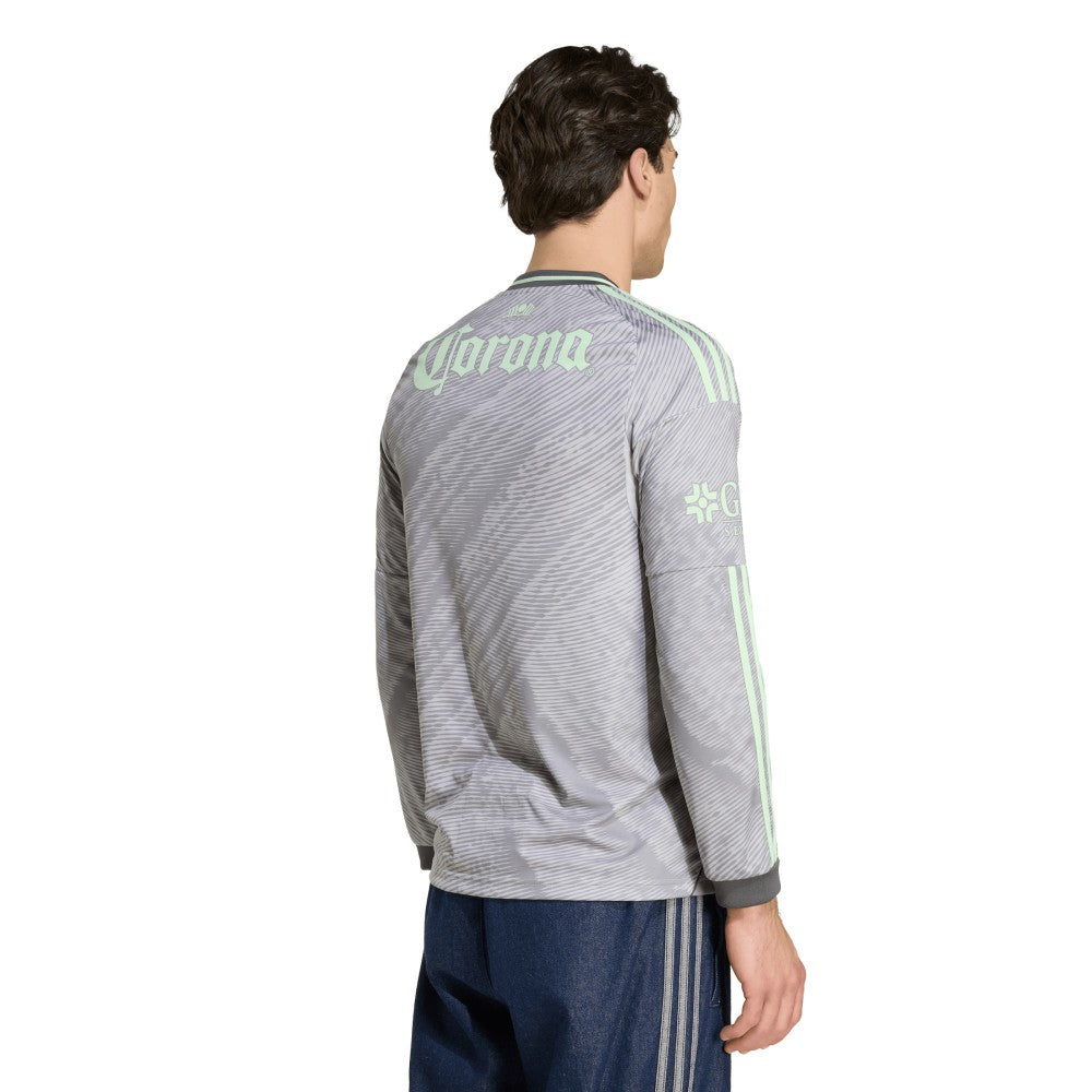 Club America 2025/26 Third Replica Long Sleeve Jersey Discount - Gray 