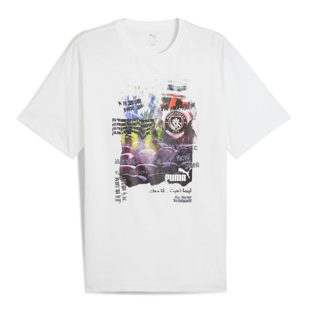 Manchester City ftblNRGY+ T-Shirt Discount - White 