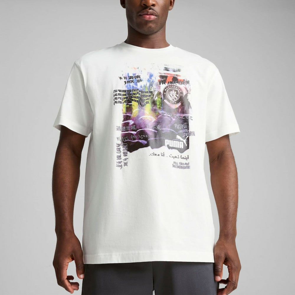 Manchester City ftblNRGY+ T-Shirt Discount - White 