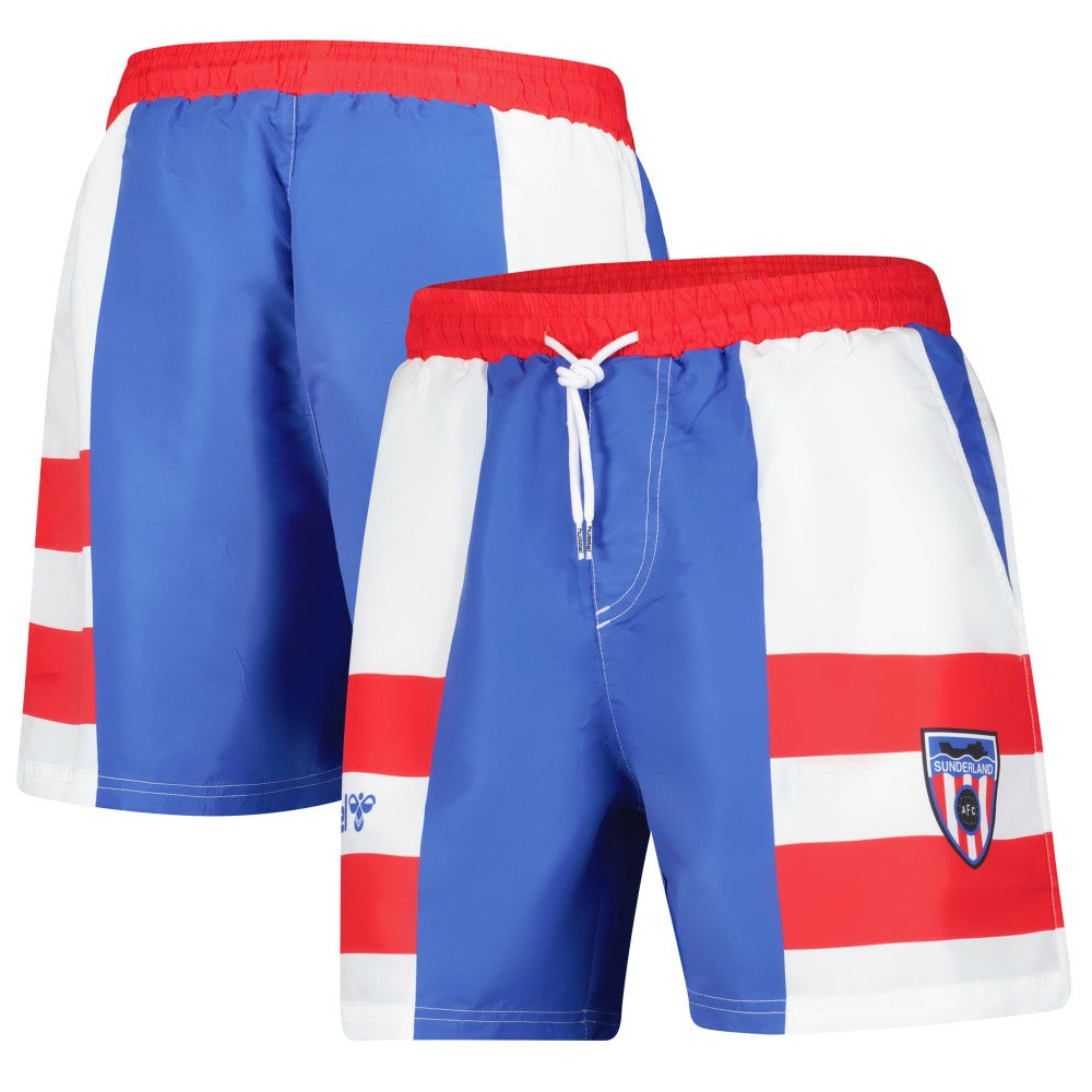 Sunderland Hummel Away Swim Shorts Sale - Blue 