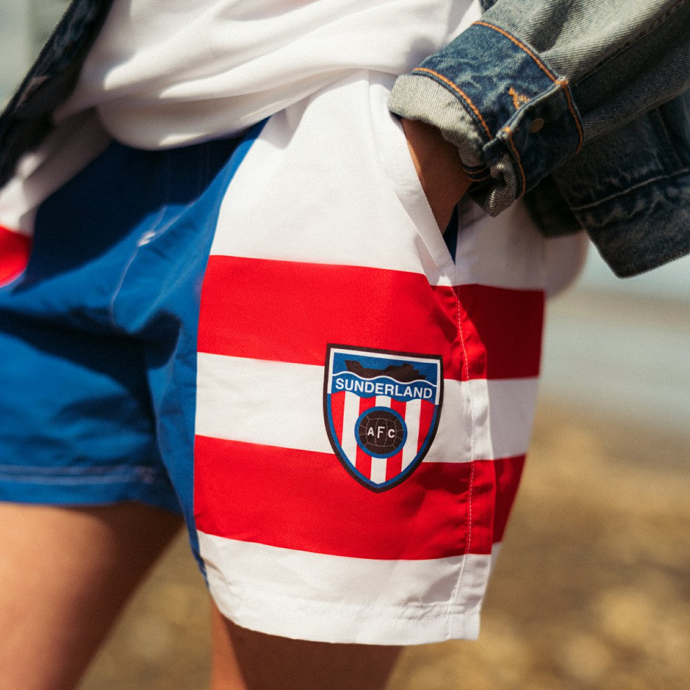 Sunderland Hummel Away Swim Shorts Sale - Blue 