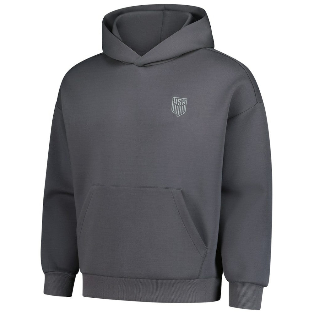 USMNT Levelwear Luxe Signature Tri-Blend Pullover Hoodie for sale - Gray 