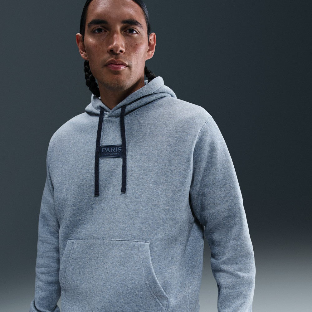 Paris Saint-Germain Club Pullover Hoodie on sale - Heather Navy 