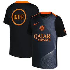 Inter Milan Youth 2025/26 Third Academy Pro Pre-Match Dri-Fit Top Discount - Black 