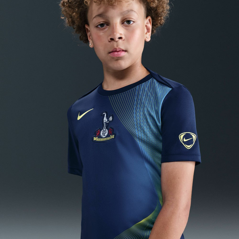 Tottenham Hotspur Youth 2025/26 Third Academy Pro Pre-Match Dri-Fit Top Sale - Navy 