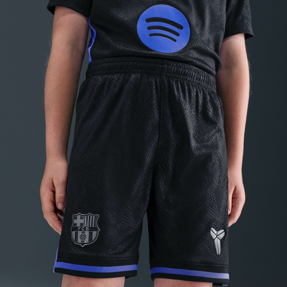 Barcelona Youth 2025/26 Dri-FIT Stadium Shorts on sale - Black 