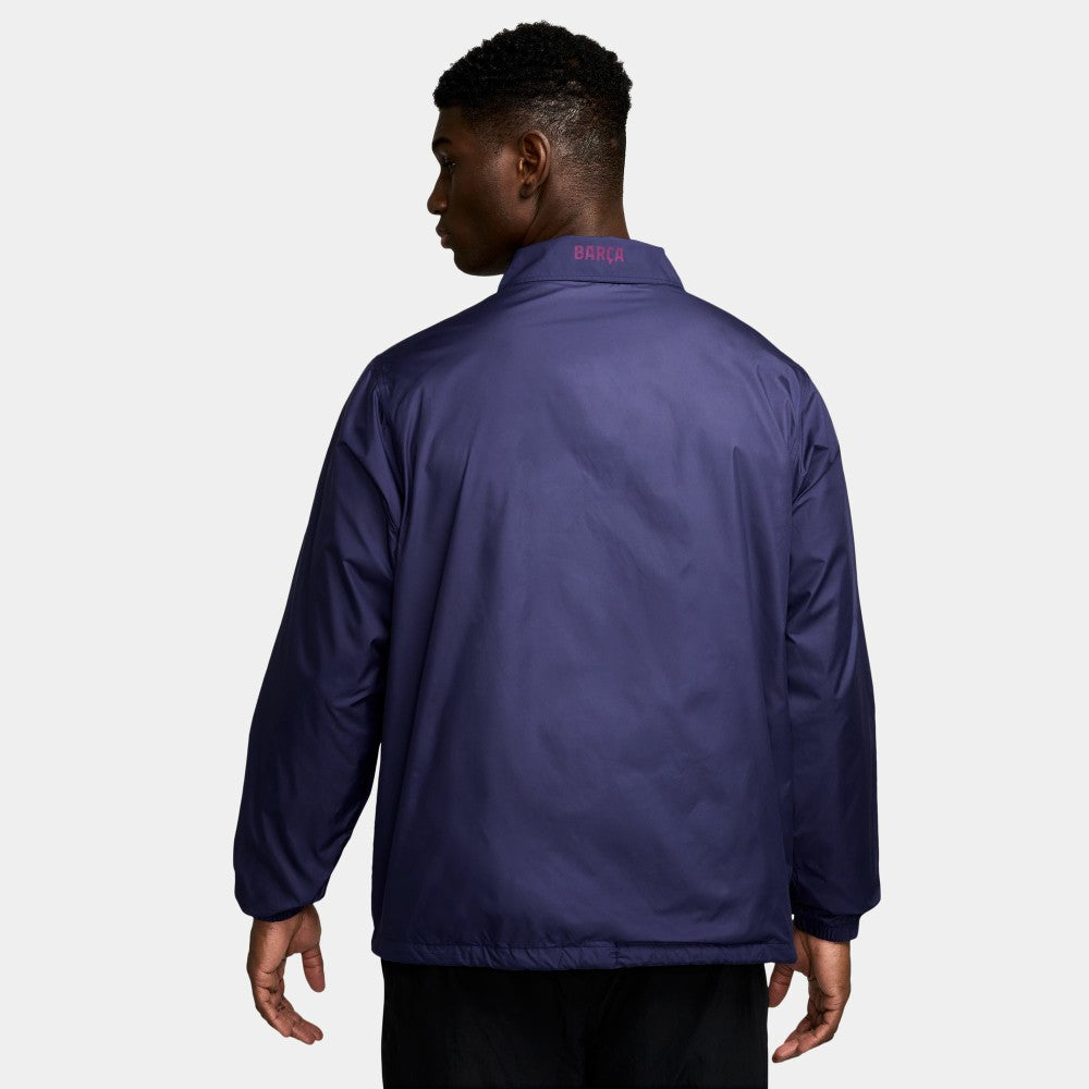 Barcelona Club Coaches Full-Snap Jacket on sale - Navy 