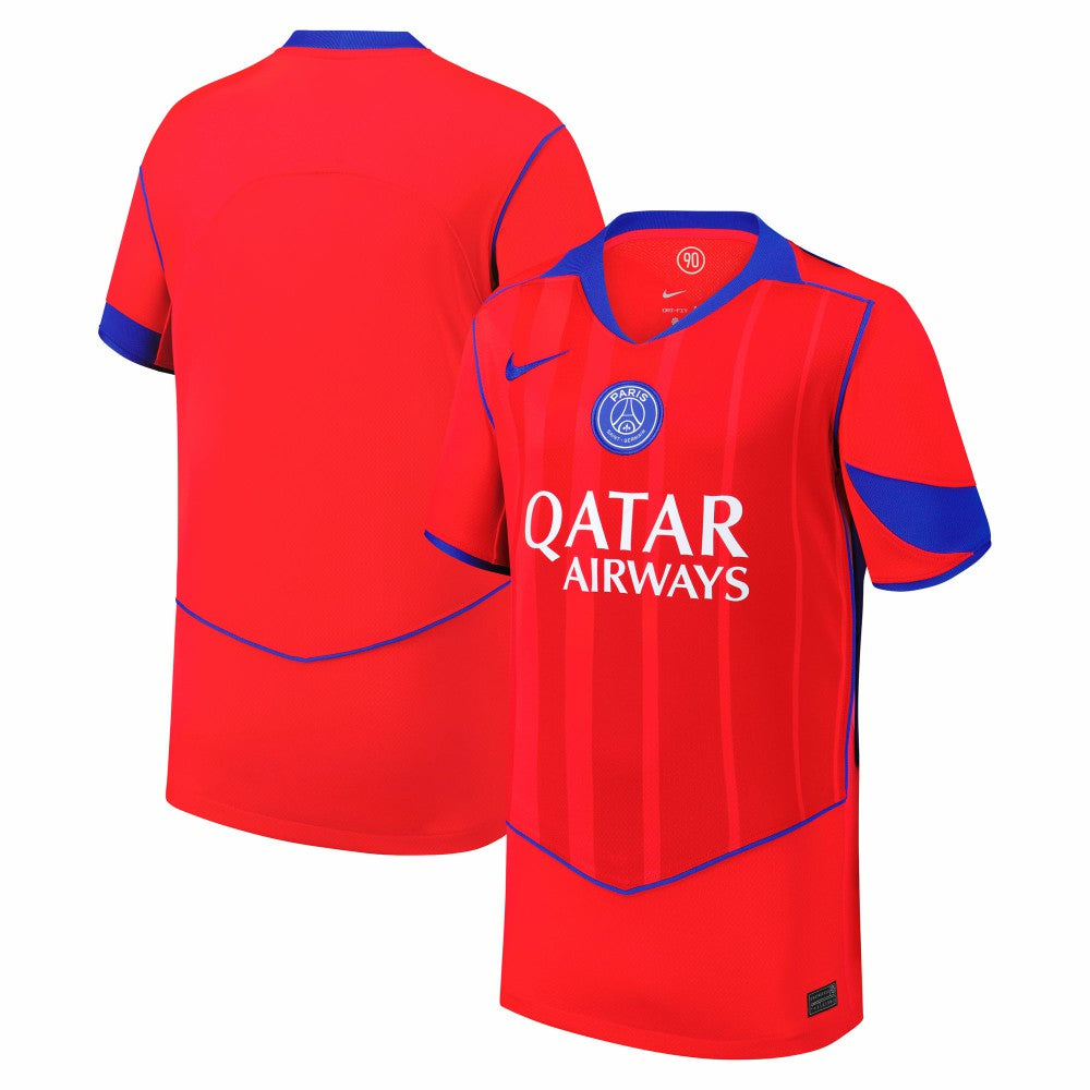 Paris Saint-Germain Youth 2025/26 Third Replica Jersey on sale - Red 