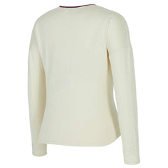 USWNT Concepts Sport Women's Kaki Hacci Knit Pullover Sweatshirt on sale - Cream 