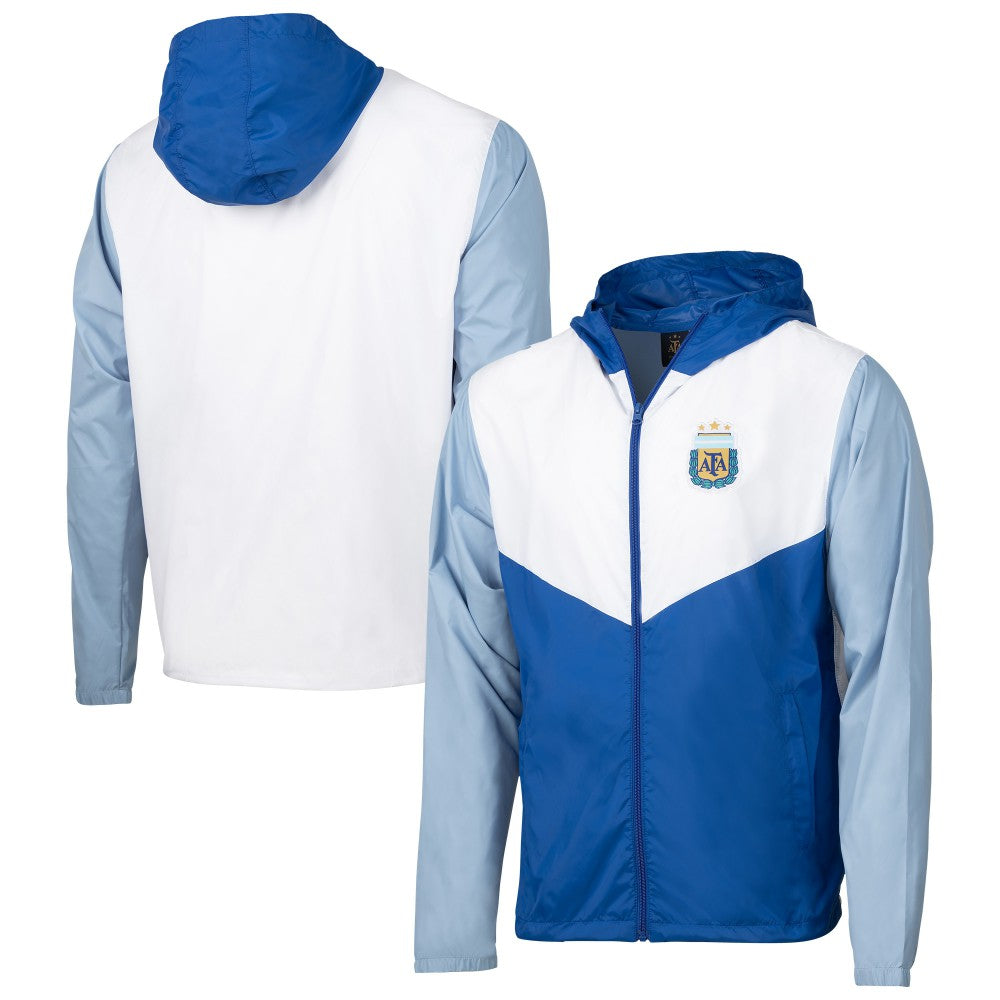 Argentina National Team Block Pro Full-Zip Windbreaker Jacket for sale - Royal 