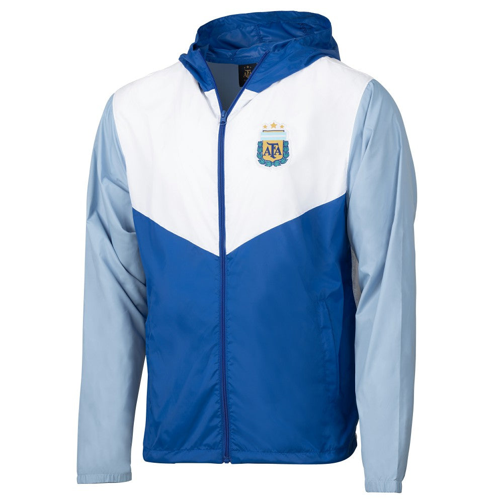 Argentina National Team Block Pro Full-Zip Windbreaker Jacket for sale - Royal 