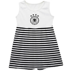 Germany National Team Vive La Fete Girls Toddler Striped Tank Top Dress for sale - Black 