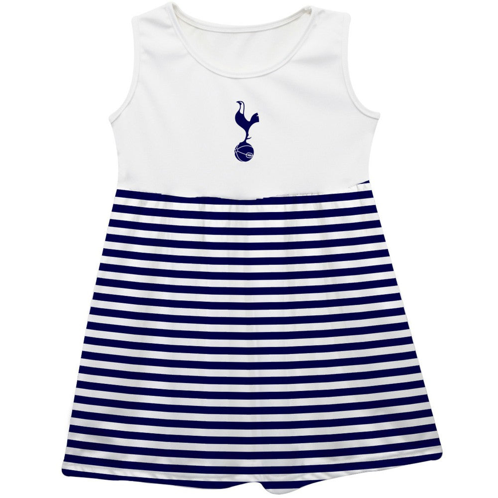 Tottenham Hotspur Vive La Fete Girls Toddler Striped Tank Top Dress Sale - White 