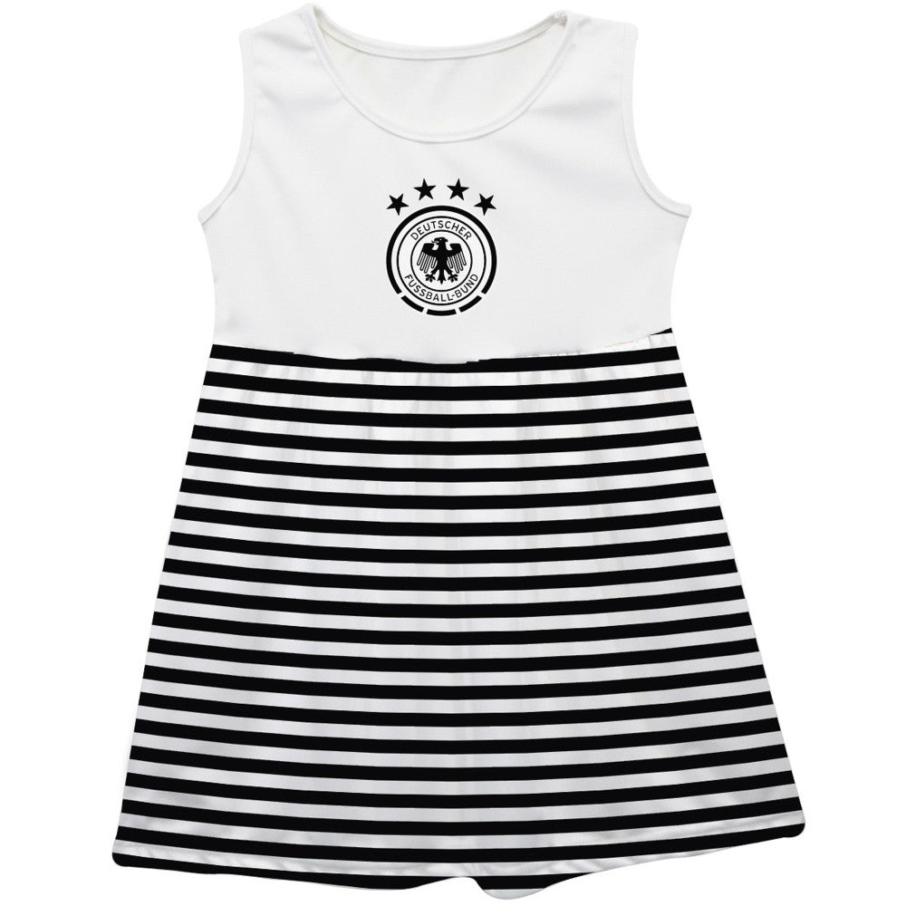 Germany National Team Vive La Fete Girls Youth Striped Tank Top Dress for sale - Black 