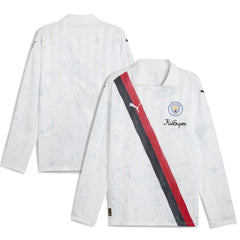 Manchester City x KidSuper 2025 FIFA Club World Cup Retro Long Sleeve T-Shirt Discount - White 