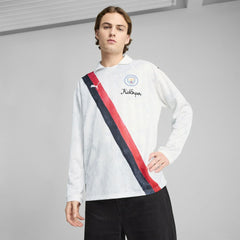 Manchester City x KidSuper 2025 FIFA Club World Cup Retro Long Sleeve T-Shirt Discount - White 