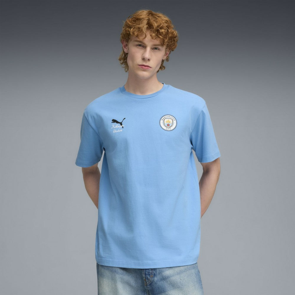 Manchester City x KidSuper 2025 FIFA Club World Cup Graphic T-Shirt Discount - Light Blue 