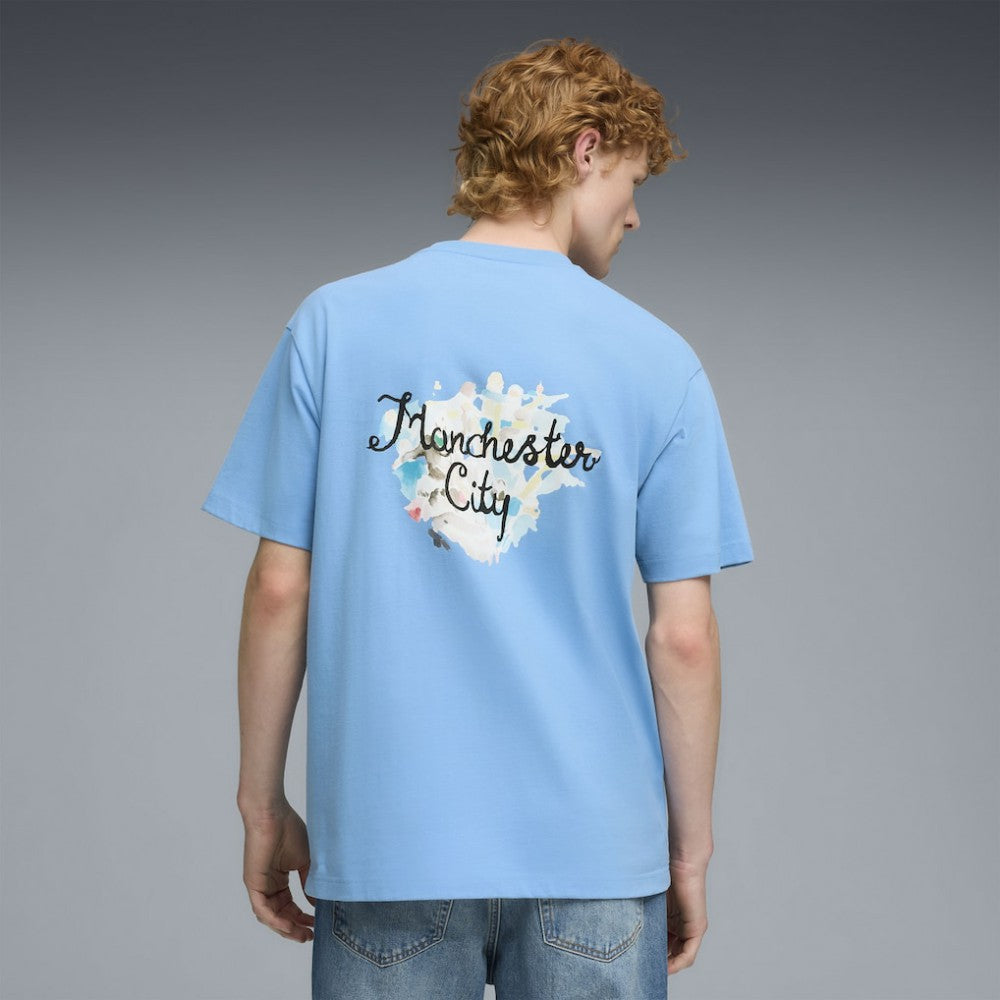 Manchester City x KidSuper 2025 FIFA Club World Cup Graphic T-Shirt Discount - Light Blue 