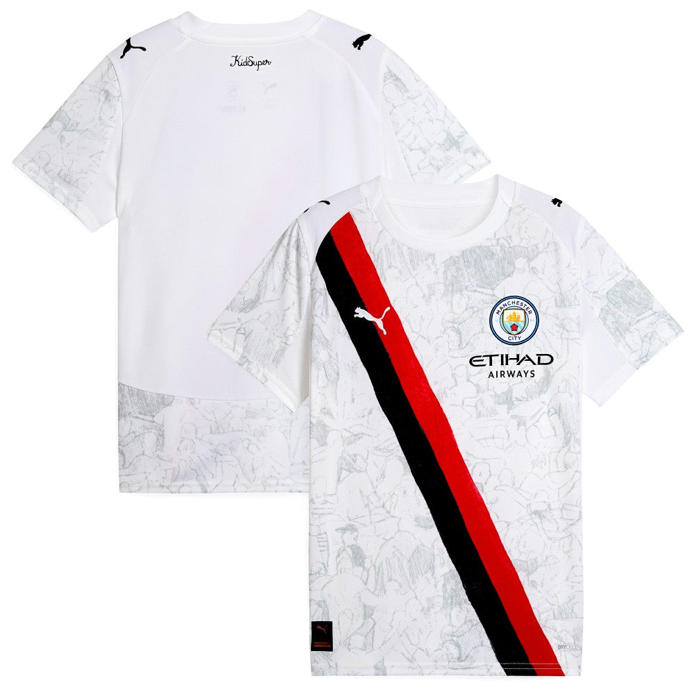 Manchester City x KidSuper Youth 2025 FIFA Club World Cup Replica Jersey Discount - White 