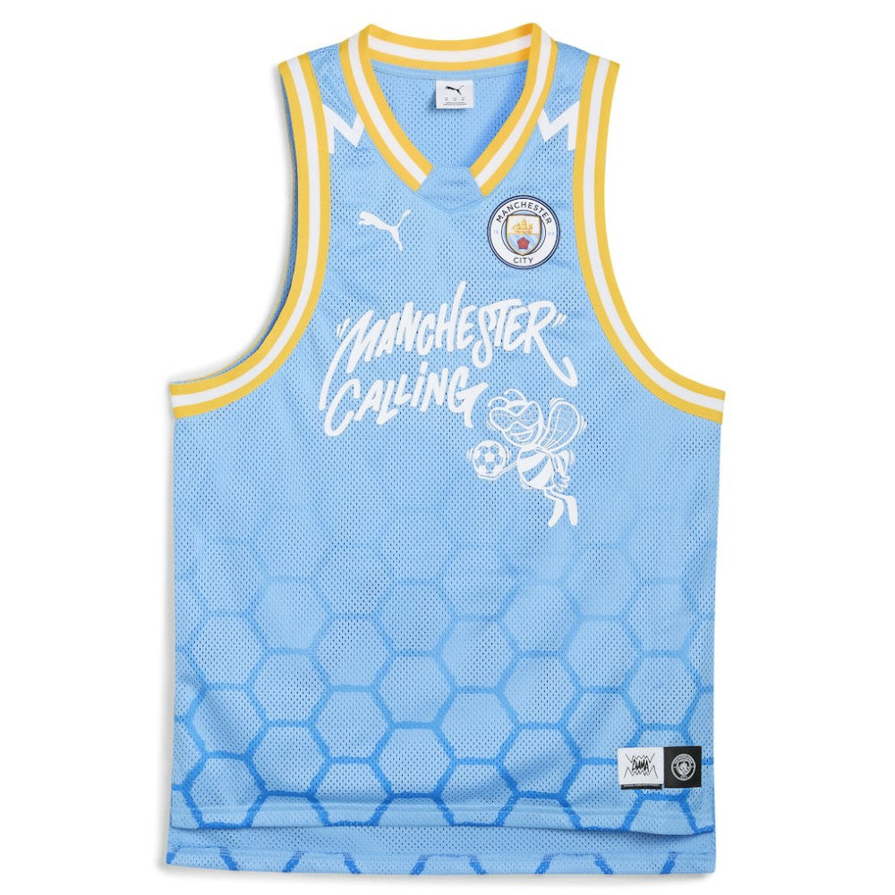 Manchester City 2025 FIFA Club World Cup dryCELL Basketball Jersey Discount - Light Blue 