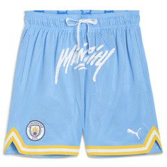 Manchester City 2025 FIFA Club World Cup Hoops Reversible Shorts Discount - Light Blue 
