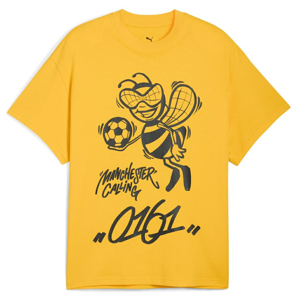 Manchester City 2025 FIFA Club World Cup Hoops T-Shirt Discount - Yellow 